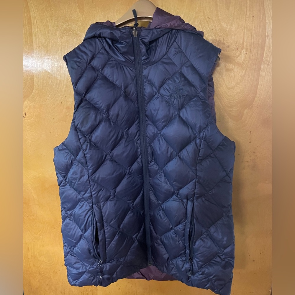 Gerry Reversible Women Vest Large Blue/Purple